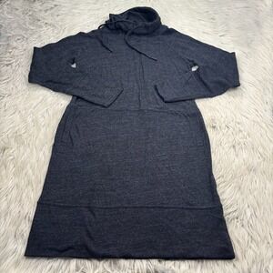 Prana Women's M Charcoal Gray Funnel Neck Sunrise Dress Granola Girl Cabincore